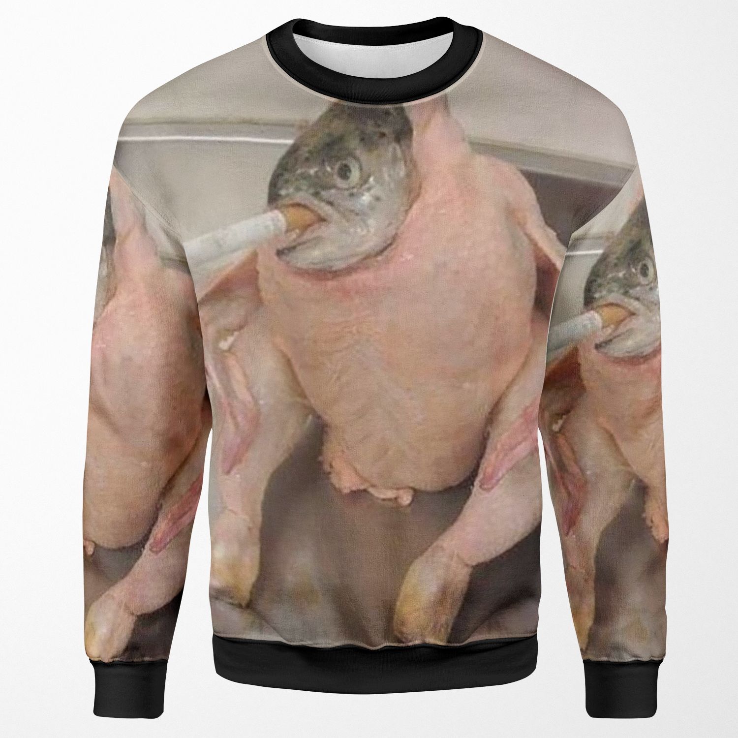 Fish In Chicken All-over-print Unisex Sweatshirt