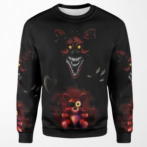 Five Nights At Freddy S Fnaf 4 Nightmare Foxy Plush All-over-print Unisex Sweatshirt