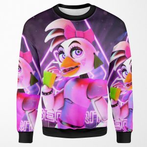 Five Nights At Freddys Security Breach Glamrock Chica All-over-print Unisex Sweatshirt