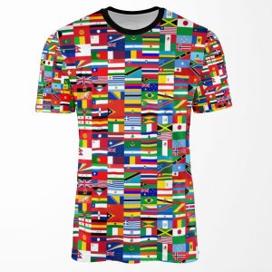 Flag Me World Flags All-over-print T-shirt