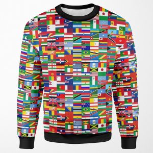 Flag Me World Flags All-over-print Unisex Sweatshirt