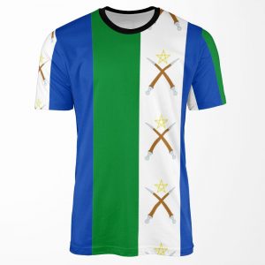 Flag Of The Afar People Qafara All-over-print T-shirt