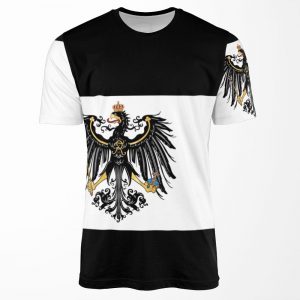 Flag Of The Kingdom Of Prussia 1892 Flag Merch All-over-print T-shirt