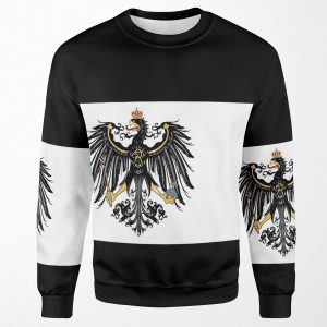Flag Of The Kingdom Of Prussia 1892 Flag Merch All-over-print Unisex Sweatshirt