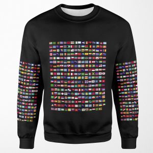 Flags Of The Countries Of The World All-over-print Unisex Sweatshirt