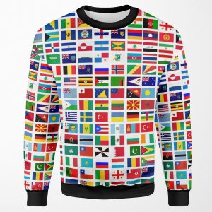 Flags Of The World All-over-print Unisex Sweatshirt