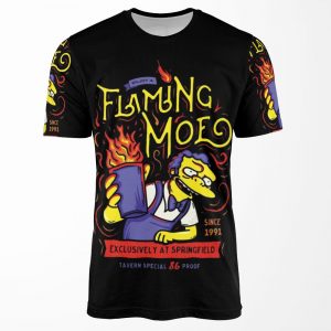 Flaming Classic Drink All-over-print T-shirt