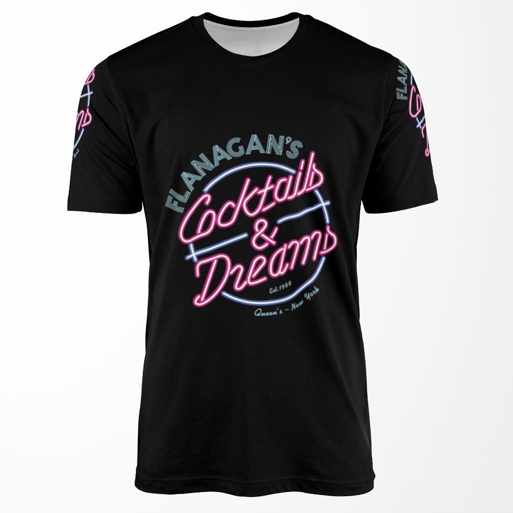 Flanagan S Cocktails And Dreams All-over-print T-shirt