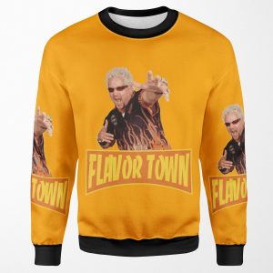 Flavor Town Usa Guy Flerl All-over-print Unisex Sweatshirt