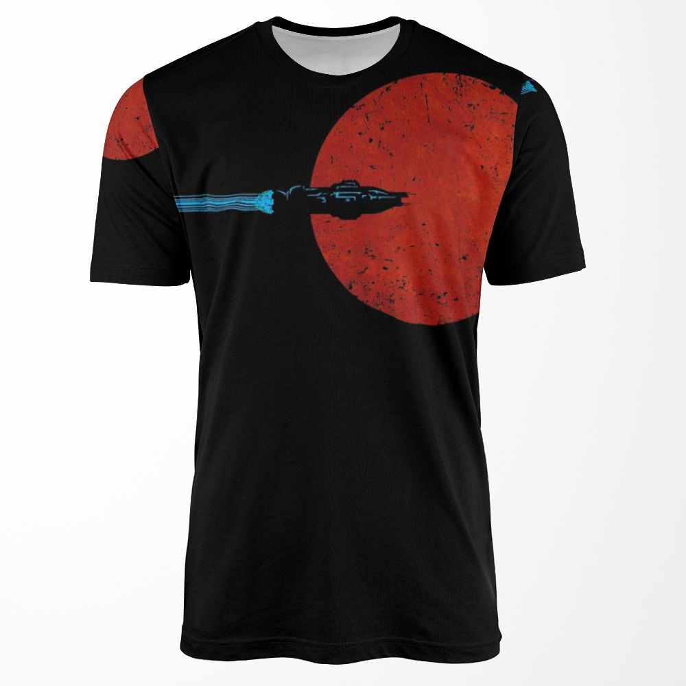 Flight Over Mars All-over-print T-shirt