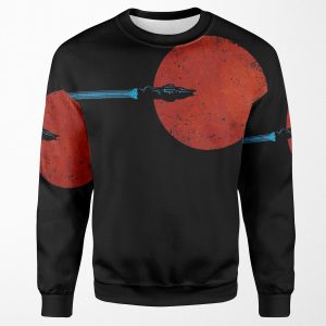Flight Over Mars All-over-print Unisex Sweatshirt
