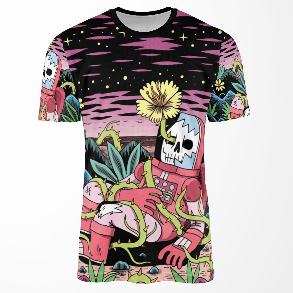 Flower All-over-print T-shirt