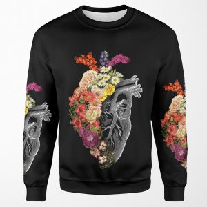 Flower Heart Spring All-over-print Unisex Sweatshirt