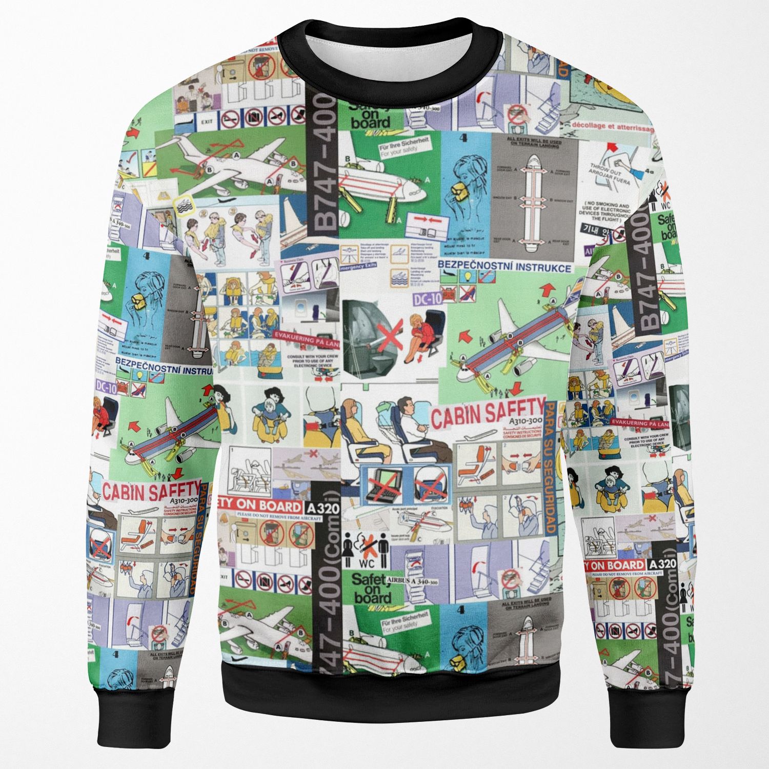 For Your Safety Collage All-over-print Unisex Sweatshirt