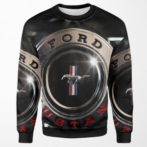 Ford Mustang Steering Wheel All-over-print Unisex Sweatshirt