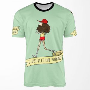 Forrest Gump I Just Felt Like Running All-over-print T-shirt