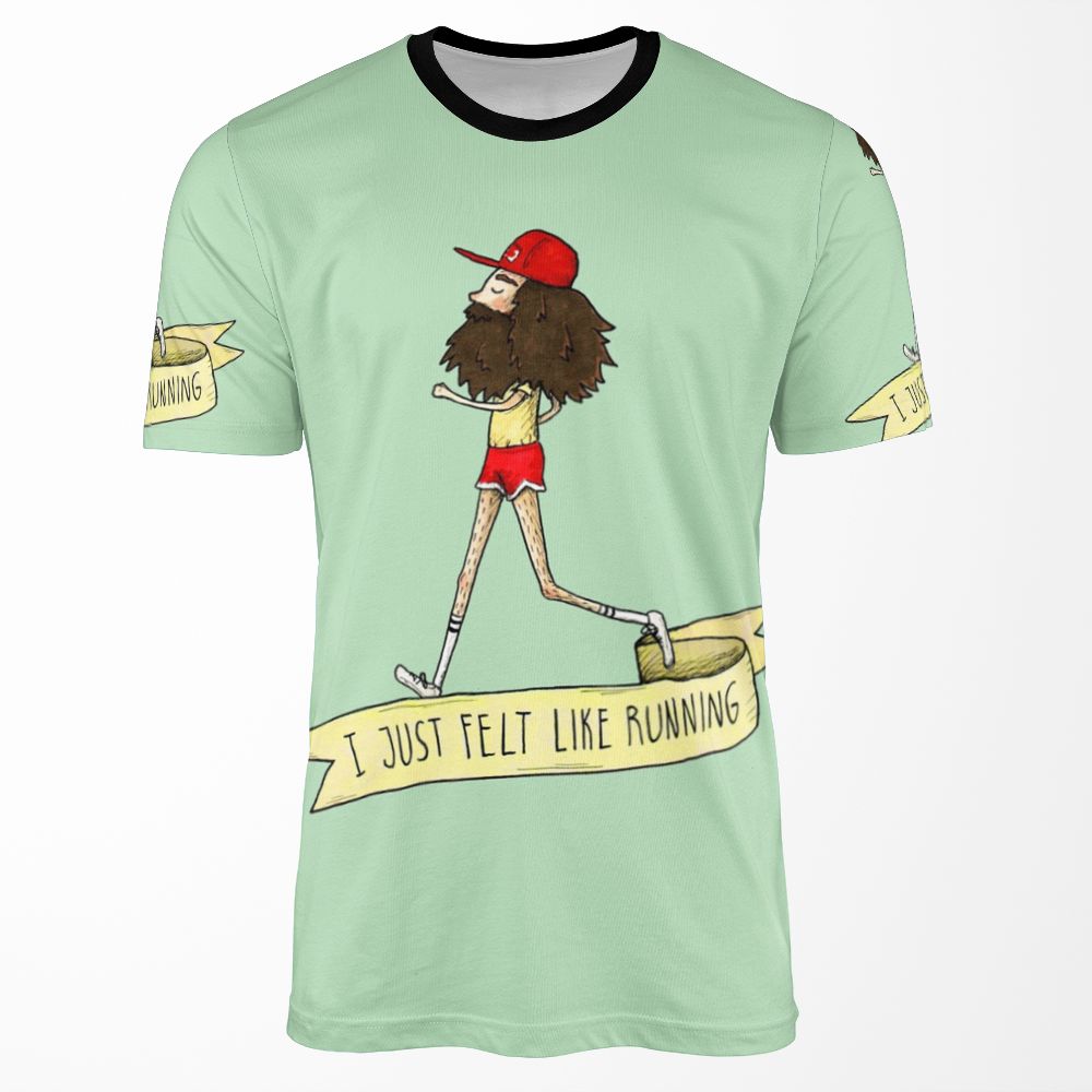 Forrest Gump I Just Felt Like Running All-over-print T-shirt