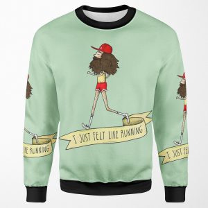Forrest Gump I Just Felt Like Running All-over-print Unisex Sweatshirt