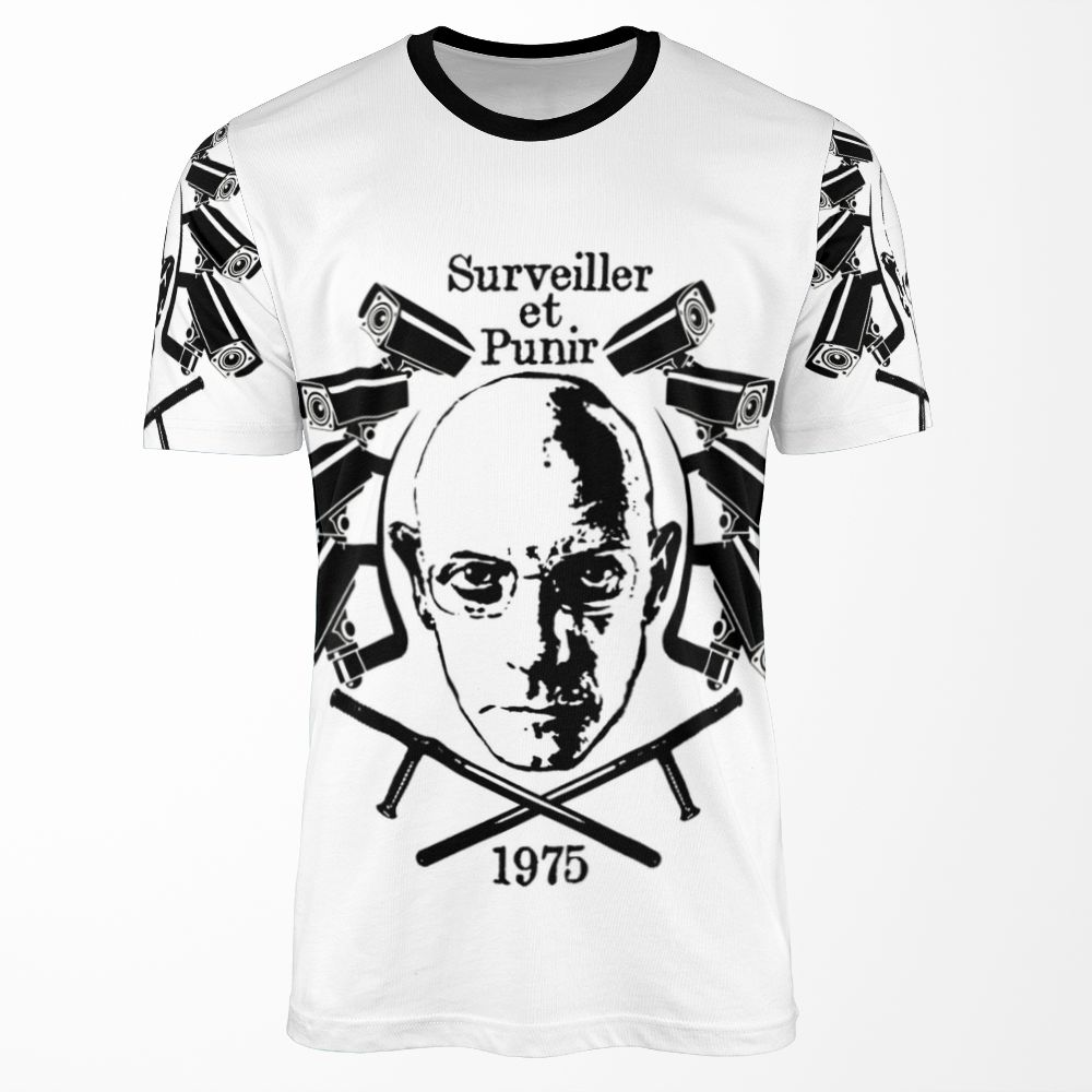 Foucault Discipline And Punish All-over-print T-shirt