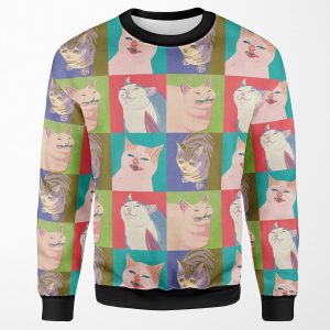 Four Meme Cats Of The Apocalypse All-over-print Unisex Sweatshirt