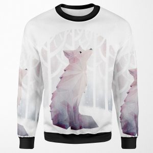 Fox In The Snow All-over-print Unisex Sweatshirt