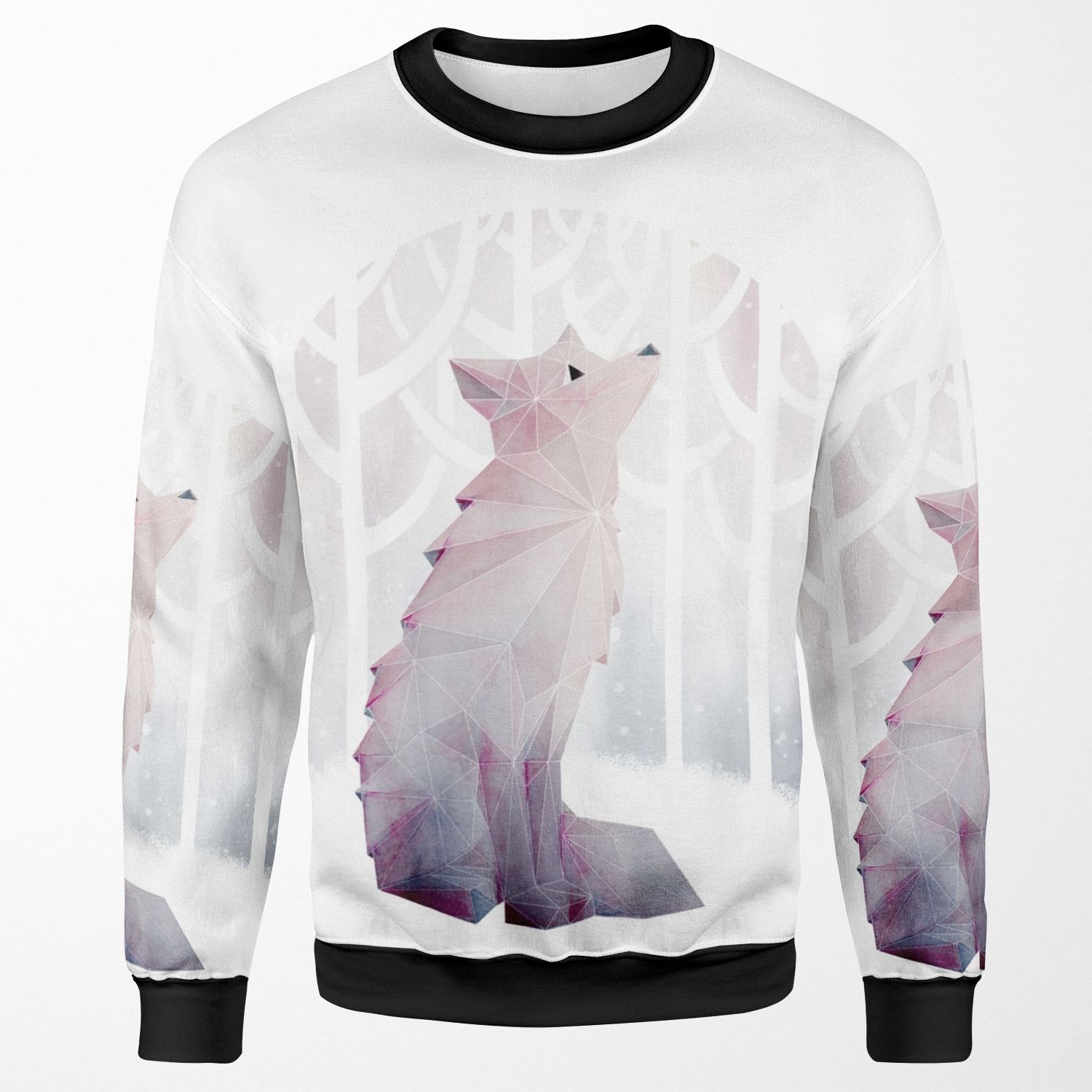 Fox In The Snow All-over-print Unisex Sweatshirt
