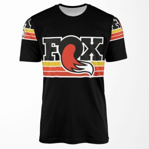 Fox Moto X Shox Cross Motorcycles Vintage 70 S All-over-print T-shirt