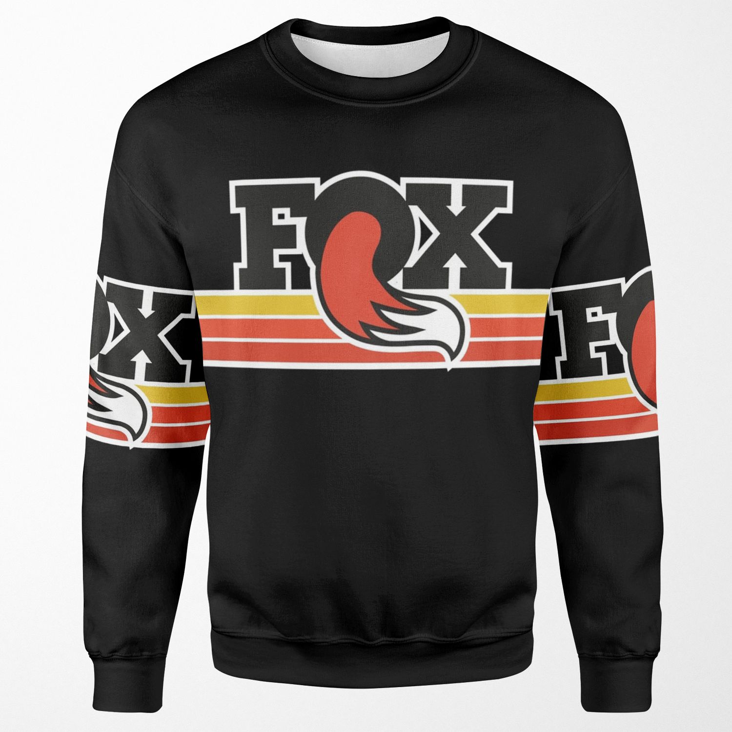 Fox Moto X Shox Cross Motorcycles Vintage 70 S All-over-print Unisex Sweatshirt