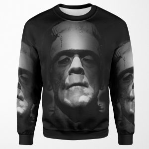 Frankenstein Monster Boris Karloff Face All-over-print Unisex Sweatshirt