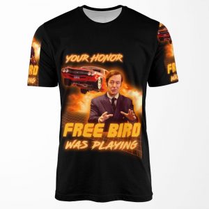 Free Bird Was Playing All-over-print T-shirt