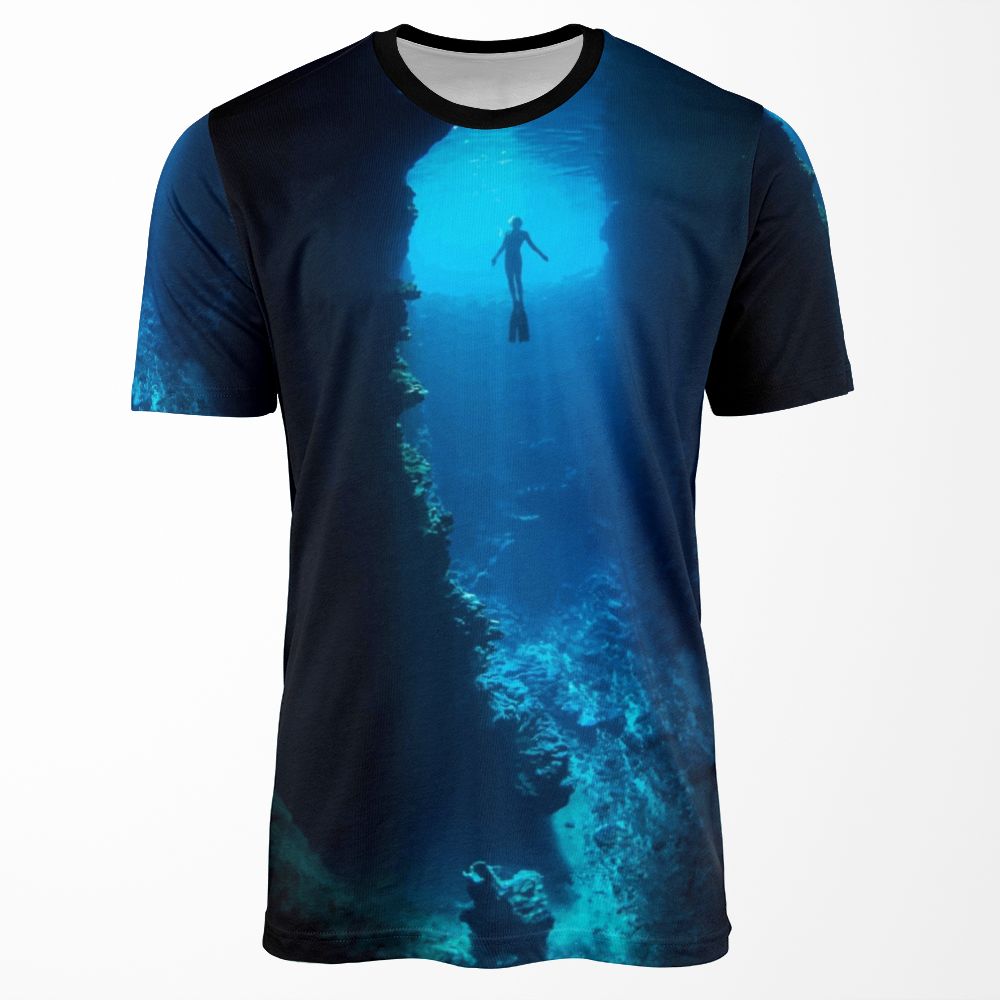 Free Diver All-over-print T-shirt