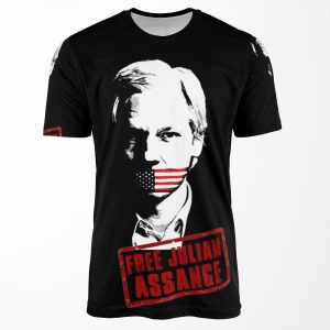 Free Julian Assange All-over-print T-shirt