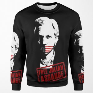 Free Julian Assange All-over-print Unisex Sweatshirt
