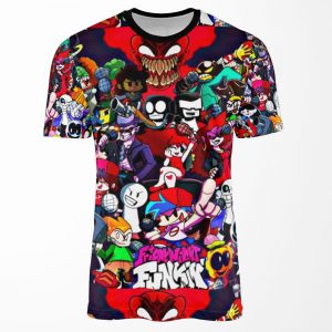 Friday Night Funkin Characters Fnf Game All-over-print T-shirt