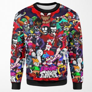 Friday Night Funkin Characters Fnf Game All-over-print Unisex Sweatshirt