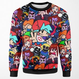 Friday Night Funkin Collage All-over-print Unisex Sweatshirt
