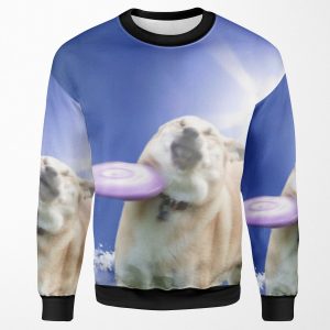 Frisbee Dog Doggo 4 All-over-print Unisex Sweatshirt