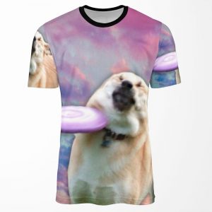 Frisbee Doge All-over-print T-shirt