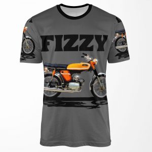 Fs1E Fizzy Motorcycle By Motormaniac All-over-print T-shirt