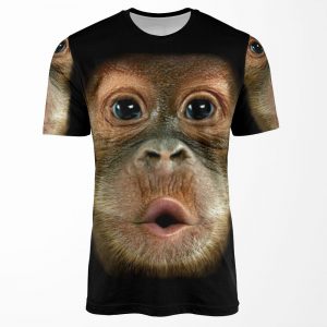 Funny Chimpanzee Face All-over-print T-shirt