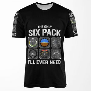 Funny Pilot Quote Cockpit Airplane Flight Intruments All-over-print T-shirt