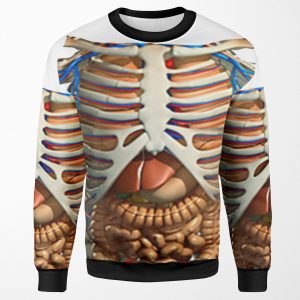 Funny T Shirt With The Inner Organs Of The Human Body In Your Anatomy All-over-print Unisex Sweatshirt