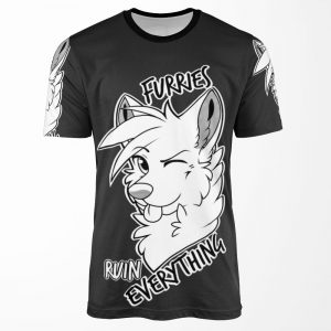 Furries Ruin Everything All-over-print T-shirt