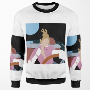 Future Nostalgia Dua Lipa Silhouette All-over-print Unisex Sweatshirt