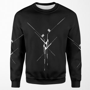 Futuristic Geometric Lines All-over-print Unisex Sweatshirt