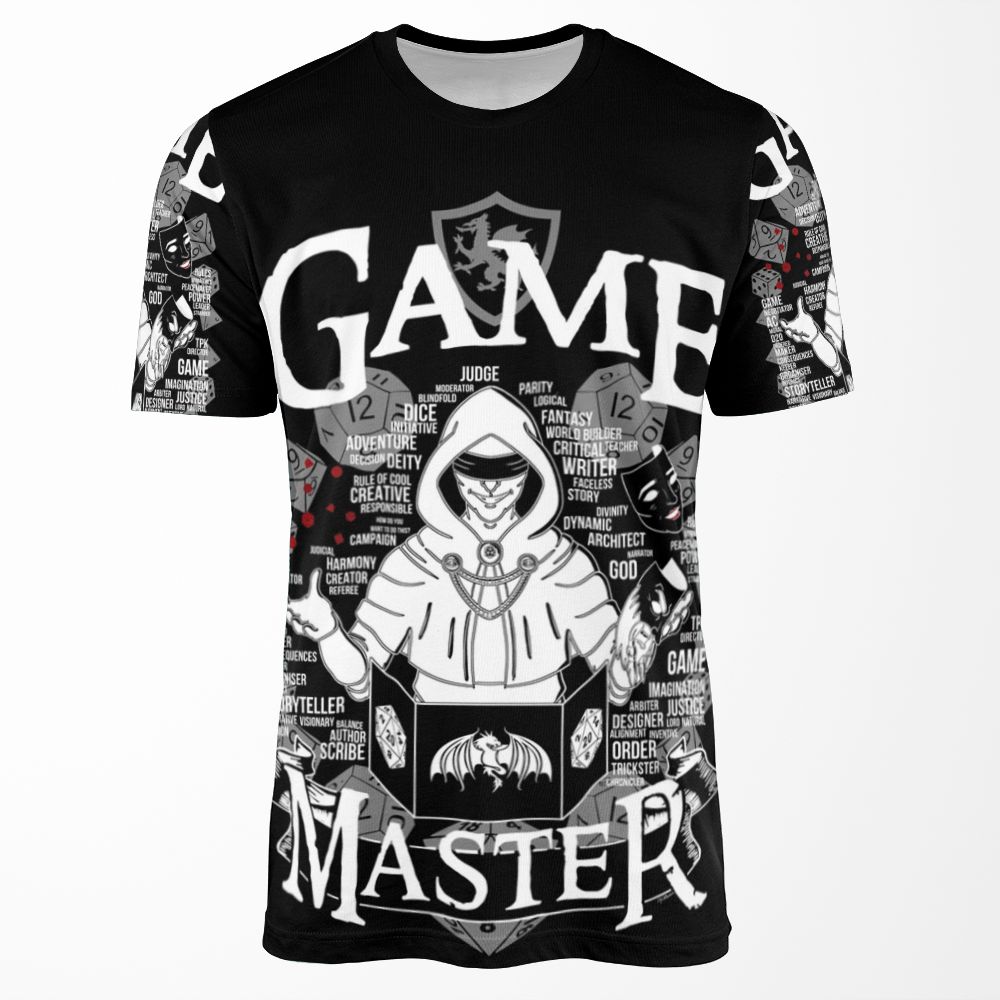 Game Master White All-over-print T-shirt