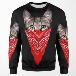 Gangster Cat All-over-print Unisex Sweatshirt