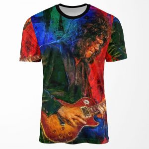 Gary Moore Tribute Portrait Art All-over-print T-shirt