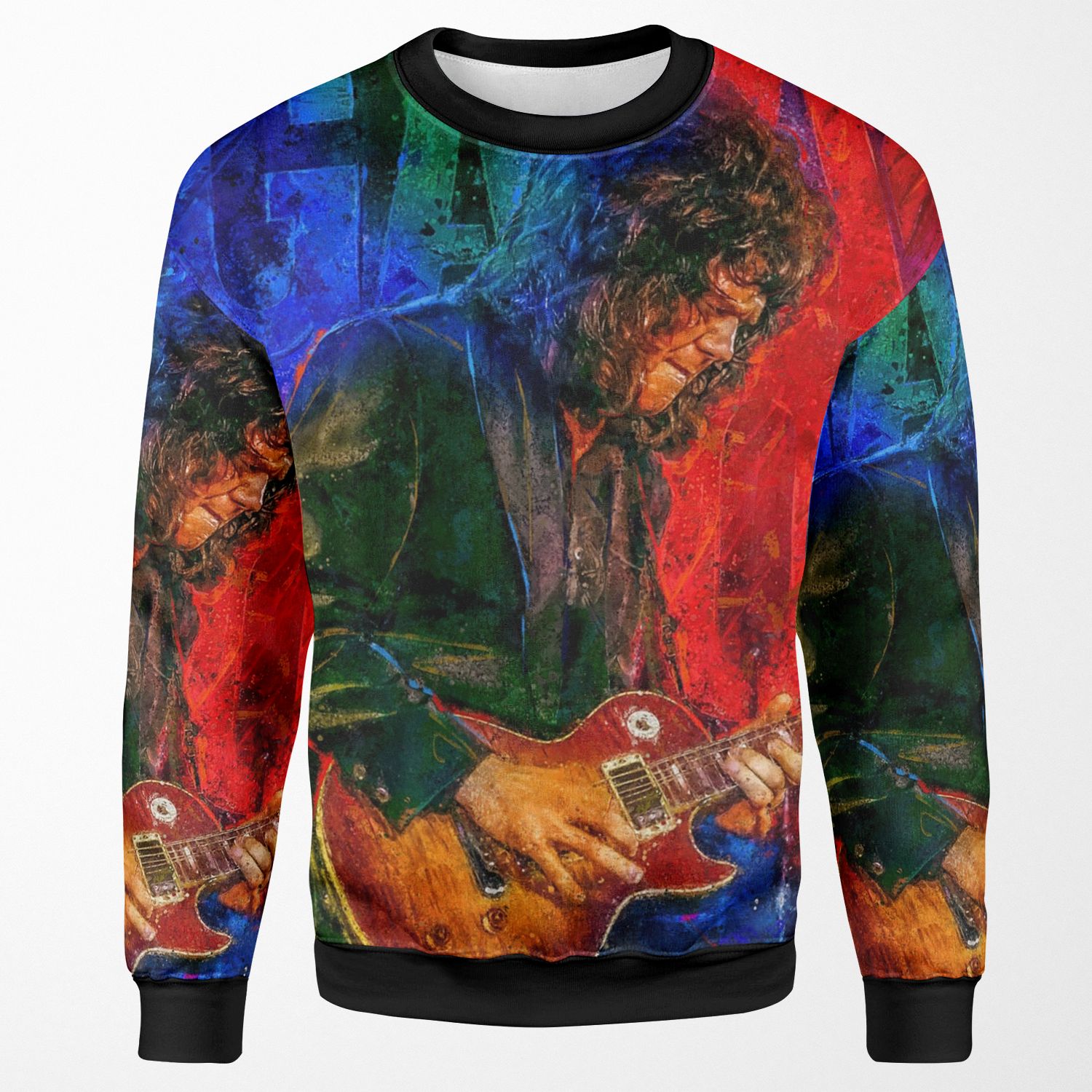 Gary Moore Tribute Portrait Art All-over-print Unisex Sweatshirt