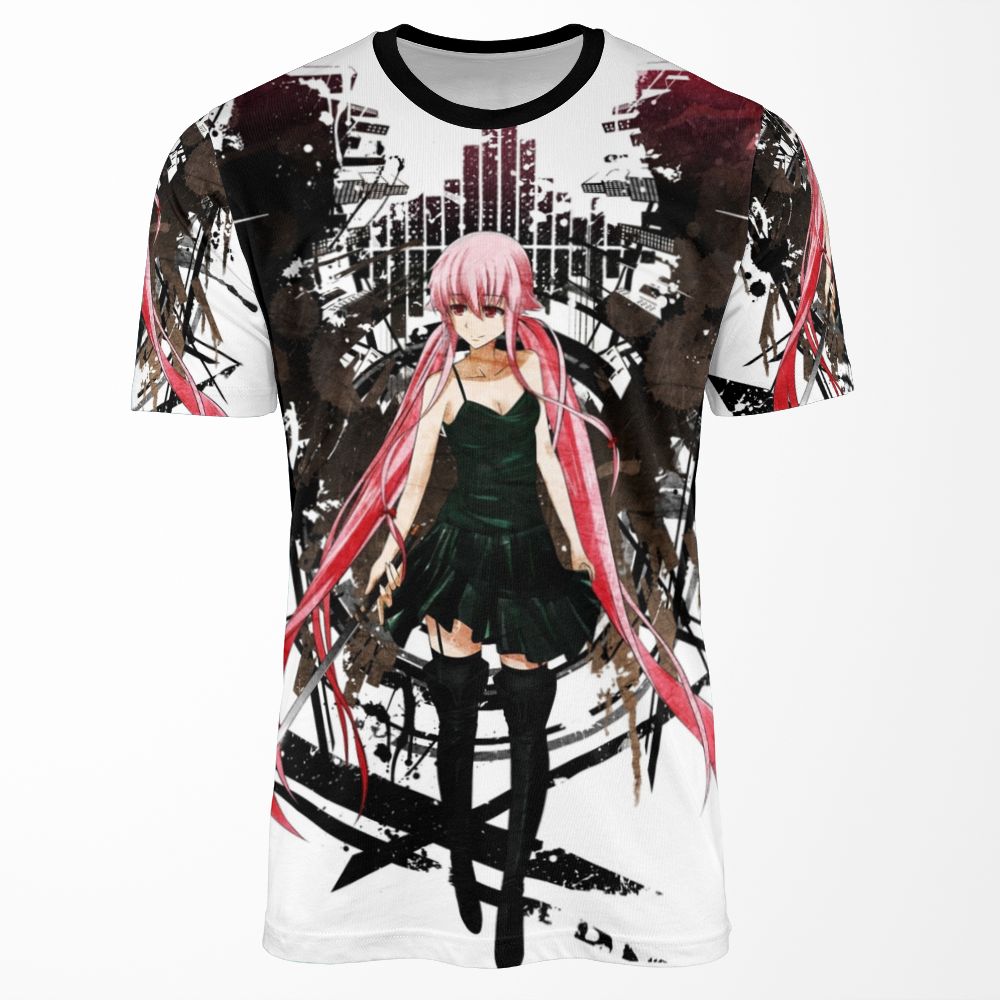 Gasai Yuno Anime Future Desolation Anime All-over-print T-shirt